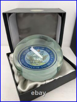 United States Navy and Air Force Dynasty Gallery Heirloom Collection Paperweight