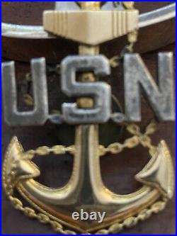 United States Navy hat pin World War 1 Petty Officers Anchor Pin numbered
