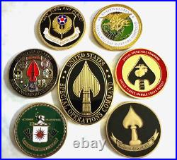 United States Special Operations Coin Set Army Navy USAF USMC CIA