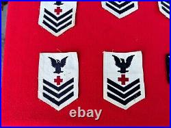 Unused Lot WW2 USN US Navy Pharmacist's Mate 1st 2nd Class Store Keeper Patches