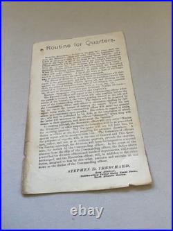Us Navy Uss Hartford Four Orders Desertion, Quarters, New Command Squadron Routi