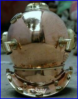 Us navy model mark v copper brass 18 diving divers helmet deep sea helmet