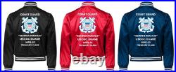 Uscg Uscgc Alex Haley Wmec-39 Endurancesatin Jacket Uscg Official License