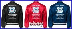 Uscg Uscgc Alex Haley Wmec-39 Endurancesatin Jacket Uscg Official License