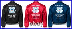 Uscg Uscgc Polar Starwagb-10 Polar Clssatin Jacket Uscg Official License Uscg Uscgc Polar Starwagb-10 Polar Clssatin Jacket Uscg Official License