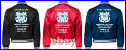 Uscg Uscgc Polar Starwagb-10 Polar Clssatin Jacket Uscg Official License Uscg Uscgc Polar Starwagb-10 Polar Clssatin Jacket Uscg Official License