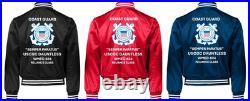 Uscgc Dauntless Wmec-624 Reliance Classsatin Jacket Uscg Official License