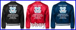 Uscgc Dauntless Wmec-624 Reliance Classsatin Jacket Uscg Official License