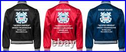 Uscgc Dauntless Wmec-624 Reliance Classsatin Jacket Uscg Official License