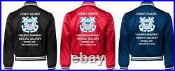 Uscgc Dauntless Wmec-624 Reliance Classsatin Jacket Uscg Official License