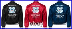 Uscgc Dauntless Wmec-624 Reliance Classsatin Jacket Uscg Official License