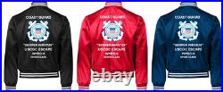 Uscgc Dauntless Wmec-624 Reliance Classsatin Jacket Uscg Official License