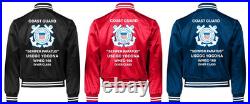 Uscgc Dauntless Wmec-624 Reliance Classsatin Jacket Uscg Official License