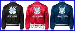 Uscgc Dauntless Wmec-624 Reliance Classsatin Jacket Uscg Official License