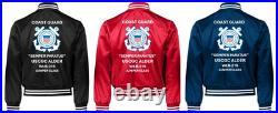 Uscgc Dauntless Wmec-624 Reliance Classsatin Jacket Uscg Official License