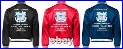 Uscgc Dauntless Wmec-624 Reliance Classsatin Jacket Uscg Official License