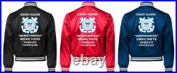 Uscgc Edisto Wagb-284 Wind Classsatin Jacket Uscg Official License