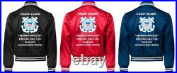 Uscgc Madrona Wlb-302 Buoy Tendersatin Jacket Uscg Official License