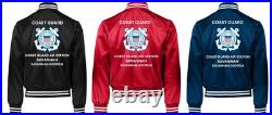Uscgcoast Guard Aviation Training Center Satin Jacket Uscg Official License
