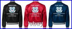 Uscgcoast Guard Aviation Training Center Satin Jacket Uscg Official License