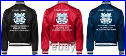 Uscgcoast Guard Station Atlantic City-nj Satin Jacket Uscg Official License