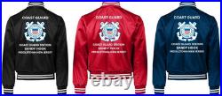 Uscgcoast Guard Station Atlantic City-nj Satin Jacket Uscg Official License