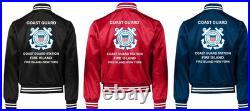 Uscgcoast Guard Station Atlantic City-nj Satin Jacket Uscg Official License