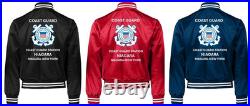 Uscgcoast Guard Station Cleveland Harbor-ohsatin Jacket Uscg Official License