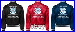 Uscgcoast Guard Station Cleveland Harbor-ohsatin Jacket Uscg Official License