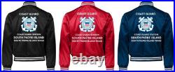 Uscgcoast Guard Station Cleveland Harbor-ohsatin Jacket Uscg Official License