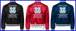 Uscgcoast Guard Station Cleveland Harbor-ohsatin Jacket Uscg Official License