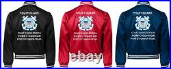 Uscgcoast Guard Station Cleveland Harbor-ohsatin Jacket Uscg Official License