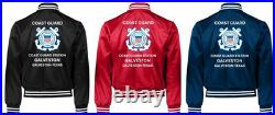 Uscgcoast Guard Station Cleveland Harbor-ohsatin Jacket Uscg Official License