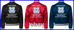 Uscgcoast Guard Station Cleveland Harbor-ohsatin Jacket Uscg Official License