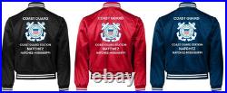 Uscgcoast Guard Station Cleveland Harbor-ohsatin Jacket Uscg Official License