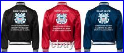 Uscgcoast Guard Station Cleveland Harbor-ohsatin Jacket Uscg Official License