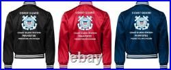 Uscgcoast Guard Station Port Huronmi Satin Jacket Uscg Official License
