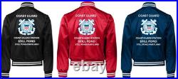 Uscgcoast Guard Station Washington D. C. Satin Jacket Uscg Official License
