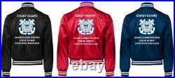 Uscgcoast Guard Station Washington D. C. Satin Jacket Uscg Official License