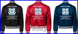 Uscgcoast Guard Station Washington D. C. Satin Jacket Uscg Official License
