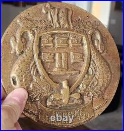 Usn Navy Vintage Military Brass Plaque Submarine Flotilla Two Sub Group 2