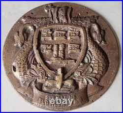 Usn Navy Vintage Military Brass Plaque Submarine Flotilla Two Sub Group 2