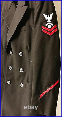 Usn United States Navy Named Zeigler Wool Uniform Jacket & Shirt