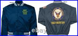 Uss Cutlass Ss-478 Submarineembroidered Satin Jacket Officially Licensed