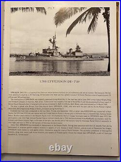 Uss Epperson Dd-719 Westpac Deployment Cruise Book Year Log 1970 Navy