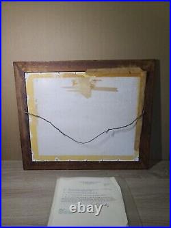 Uss Independence Photo Framed + Paperwork. Navy Aircraft Carrier. Plank Owner