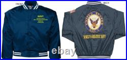 Uss John Adams Ssbn-620embroidered Satin Jacket Officially Licensed