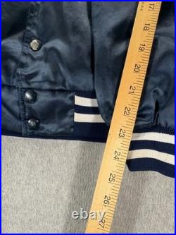 Uss John F. Kennedy Cv-67 Carrier Navy Blue Satin Bomber Jacket Swingster XL