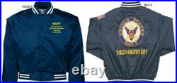 Uss Narwhal Ssn-671embroidered Satin Jacket Officially Licensed