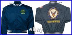 Uss Narwhal Ssn-671embroidered Satin Jacket Officially Licensed